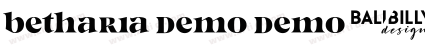 Betharia DEMO DEMO字体转换